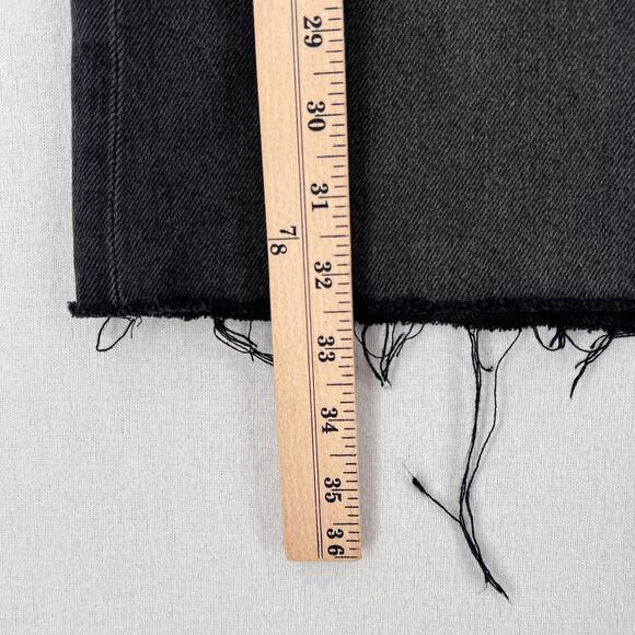 PISTOLA Nina Dress Womens Medium Washed Black Denim Long Sleeve Mini Short NEW - Picture 16 of 16